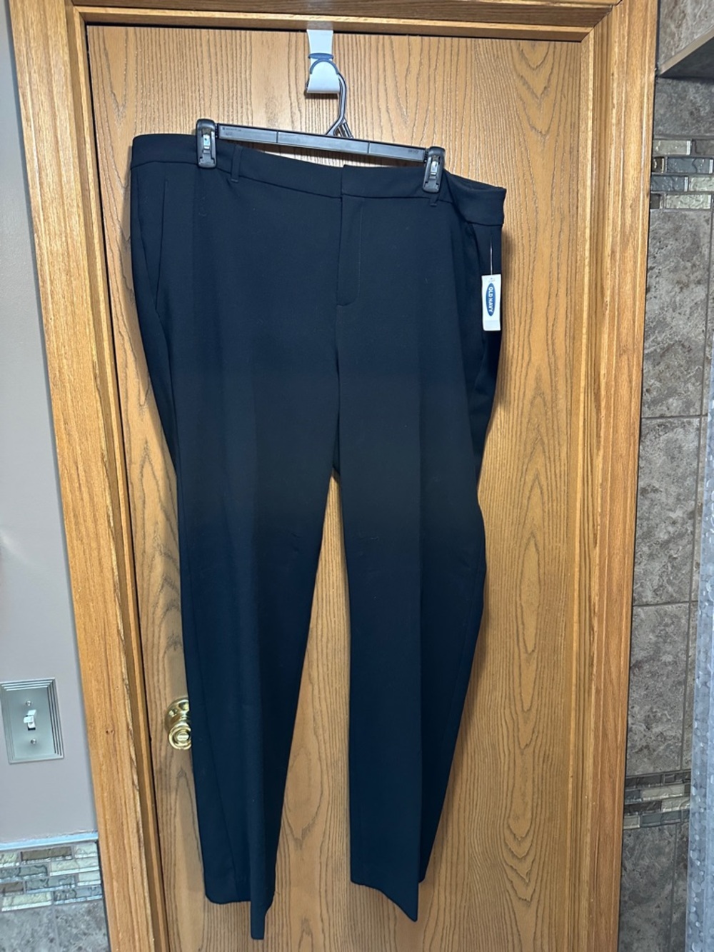 Old Navy Harper Black Women's Straight Leg Dress Trousers